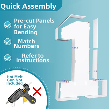 Proizvod za uređenje prostora – 3D svjetleći okvir s KT pločom za 16. rođendan, minimalistički stil, plastika i papir