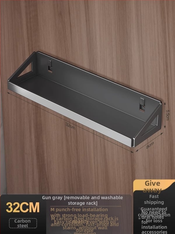 Set de raft pentru condimente cu cadru din oțel și borcane din sticlă, sticle sigilate pentru condimente solide, posibilitate de personalizare