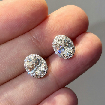 925 ezüst fülbevaló, geometriai tojás alakú galamb tojás sorozat, elektroplatírozott, nőknek, kód 33185