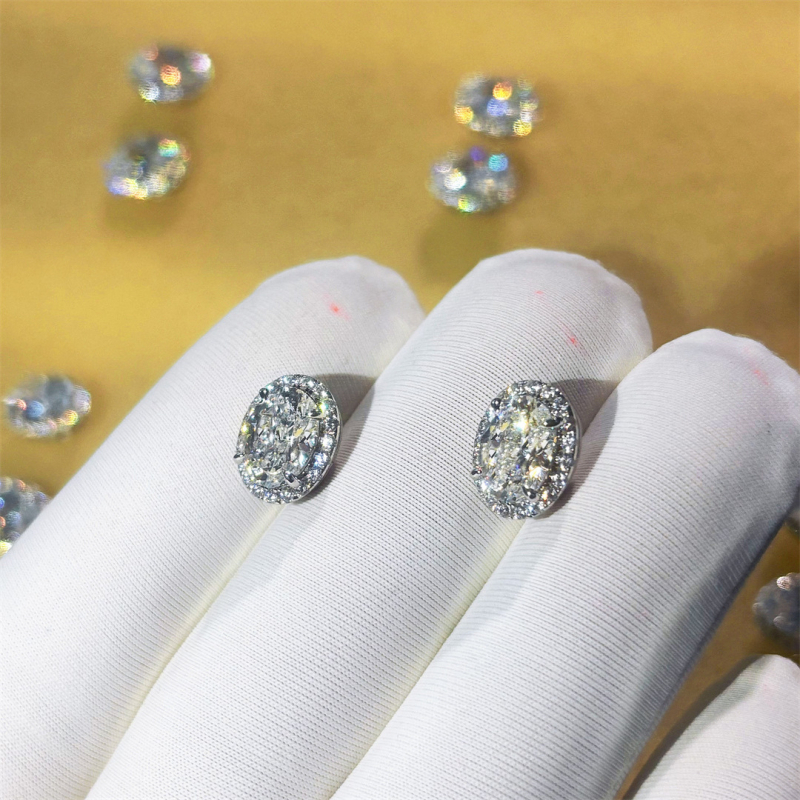 925 ezüst fülbevaló, geometriai tojás alakú galamb tojás sorozat, elektroplatírozott, nőknek, kód 33185