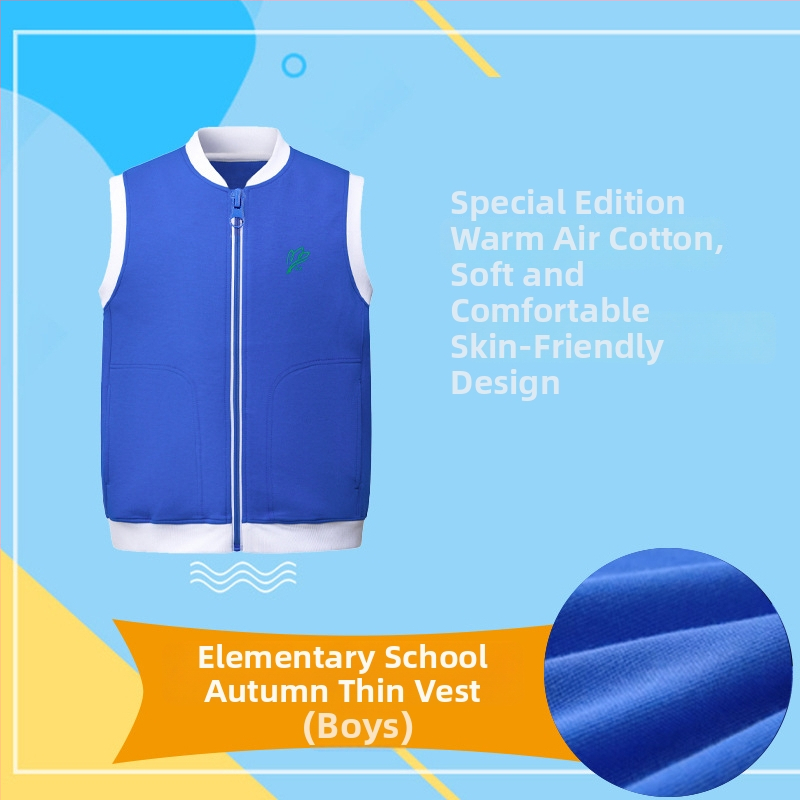 Pinocchio unisex školská súprava: pletený pulóverový vestový set, dve časti (horná a spodná), polyester 30-50%, jemne spracovaný syntetický materiál, vetruodolný a teplý