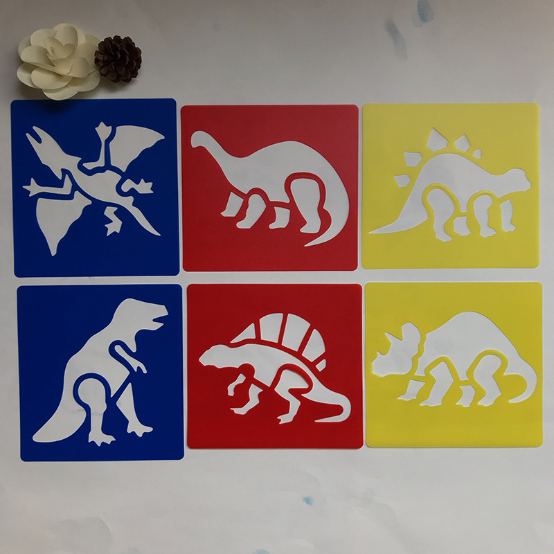 Цветно детско шаблон за рисуване с PP изрязана дъска — Коледен DIY творчески шаблон; Марка: Songshan Painting; Материал: PP; IP права: Няма; Внос: Не