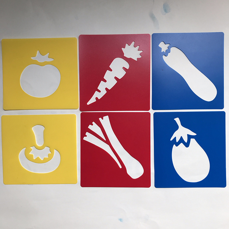 Цветно детско шаблон за рисуване с PP изрязана дъска — Коледен DIY творчески шаблон; Марка: Songshan Painting; Материал: PP; IP права: Няма; Внос: Не