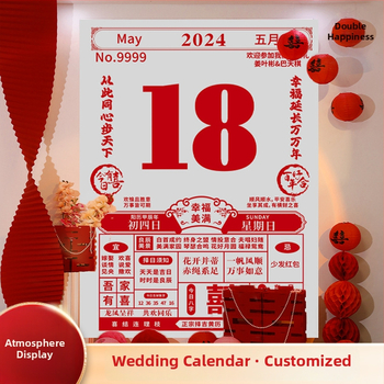 Svadbeni kalendarski pozadinski platno za vješanje – jednostavan stil, rekviziti za fotografije; materijal: platno; kategorija: viseće ukrasne dekoracije; kategorija proizvoda: rekviziti za uređenje prostora