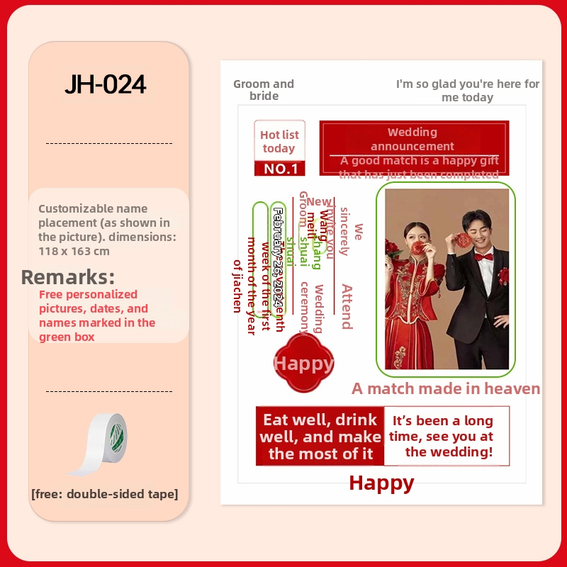 Svadbeni kalendarski pozadinski platno za vješanje – jednostavan stil, rekviziti za fotografije; materijal: platno; kategorija: viseće ukrasne dekoracije; kategorija proizvoda: rekviziti za uređenje prostora