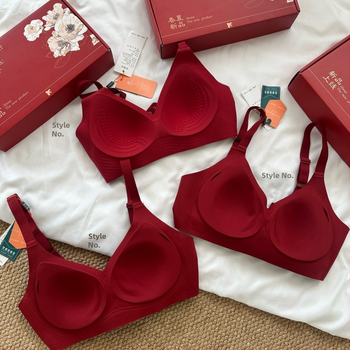 Bešavni grudnjak s bežičnom podrškom, bez šavova, 3/4 košarica, oblikovana šalica s tankim gornjim dijelom i debelim donjim dijelom, materijal: najlon/poliamid, podstava spandex, fiksne dvostruke naramenice, stražnje kopčanje s četiri reda kukica