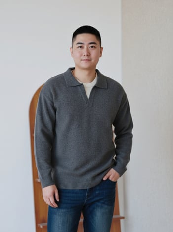 Кашмирена блуза с яка‑ножица, тежък 600 g, дълги ръкави, 91–95% вълна, нормална дебелина