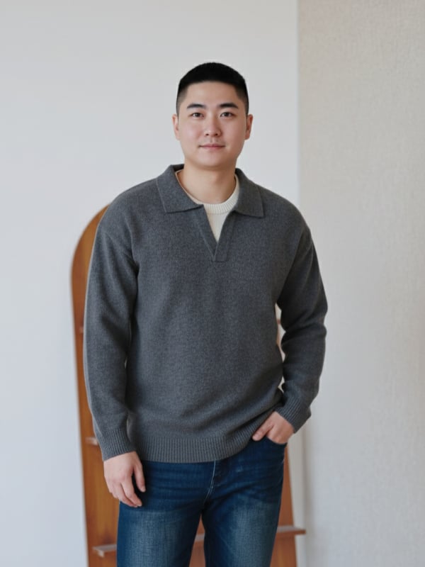 Кашмирена блуза с яка‑ножица, тежък 600 g, дълги ръкави, 91–95% вълна, нормална дебелина