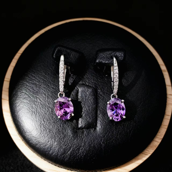 Geometrijske naušnice s cirkonima i moissanitom, kokos-okrugli dizajn, sintetski obojeni dragulji, ženski modni nakit