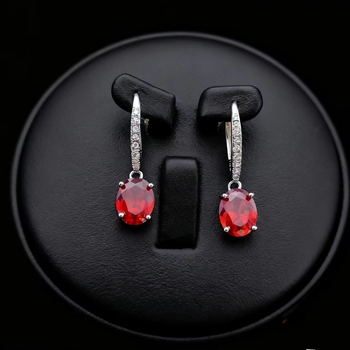 Geometrijske naušnice s cirkonima i moissanitom, kokos-okrugli dizajn, sintetski obojeni dragulji, ženski modni nakit