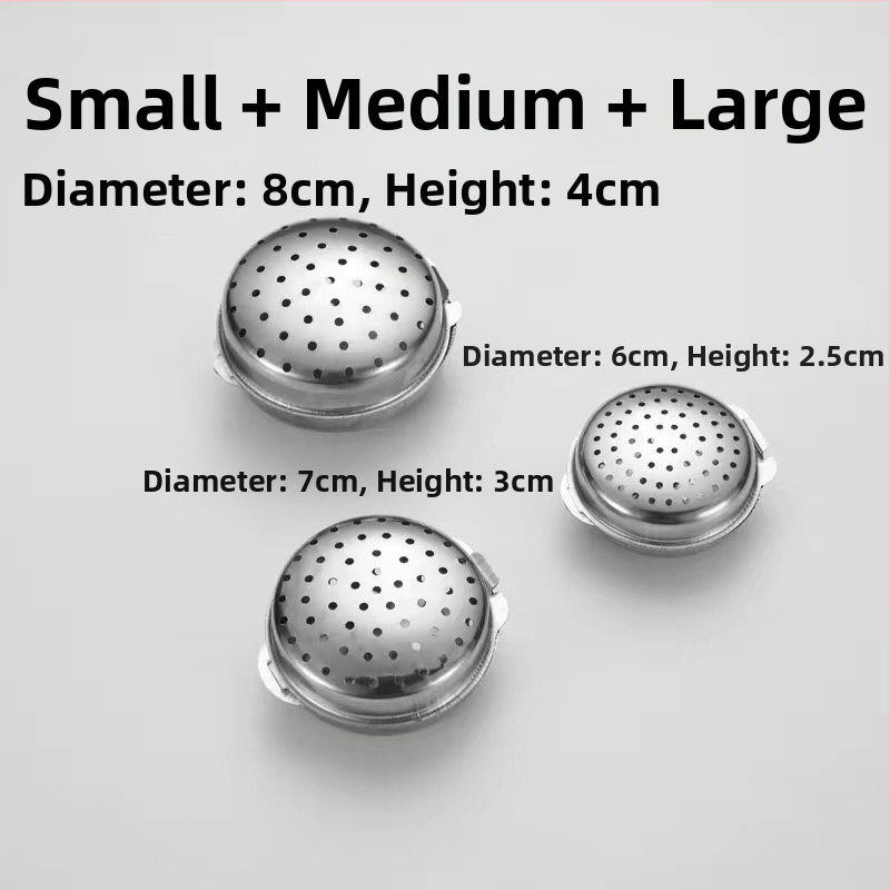 Cutie pentru condimente din oțel inoxidabil 304, cu bile de condimente și borcan pentru condimente solide