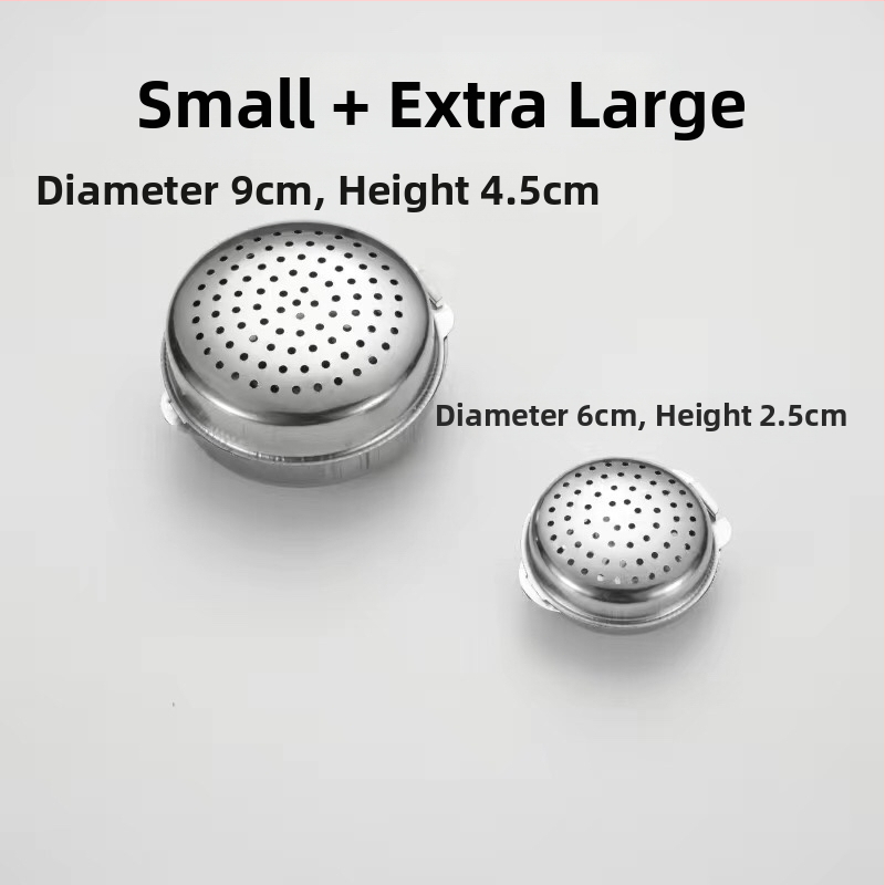 Cutie pentru condimente din oțel inoxidabil 304, cu bile de condimente și borcan pentru condimente solide