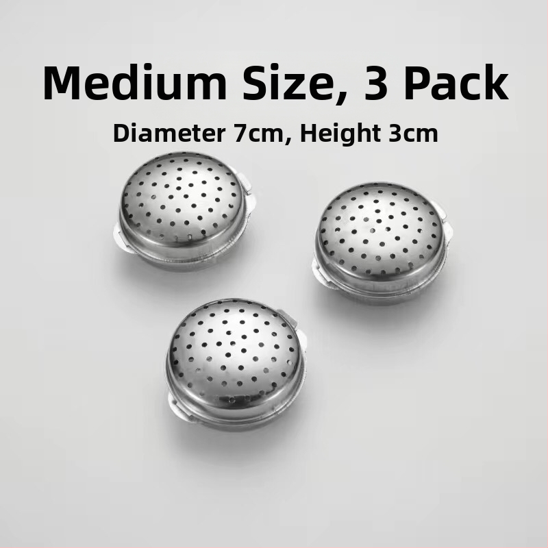 Cutie pentru condimente din oțel inoxidabil 304, cu bile de condimente și borcan pentru condimente solide