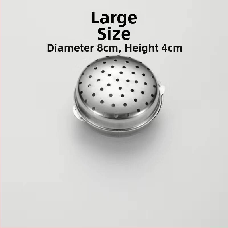 Cutie pentru condimente din oțel inoxidabil 304, cu bile de condimente și borcan pentru condimente solide