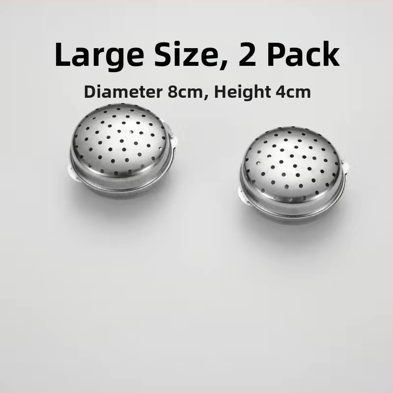 Cutie pentru condimente din oțel inoxidabil 304, cu bile de condimente și borcan pentru condimente solide