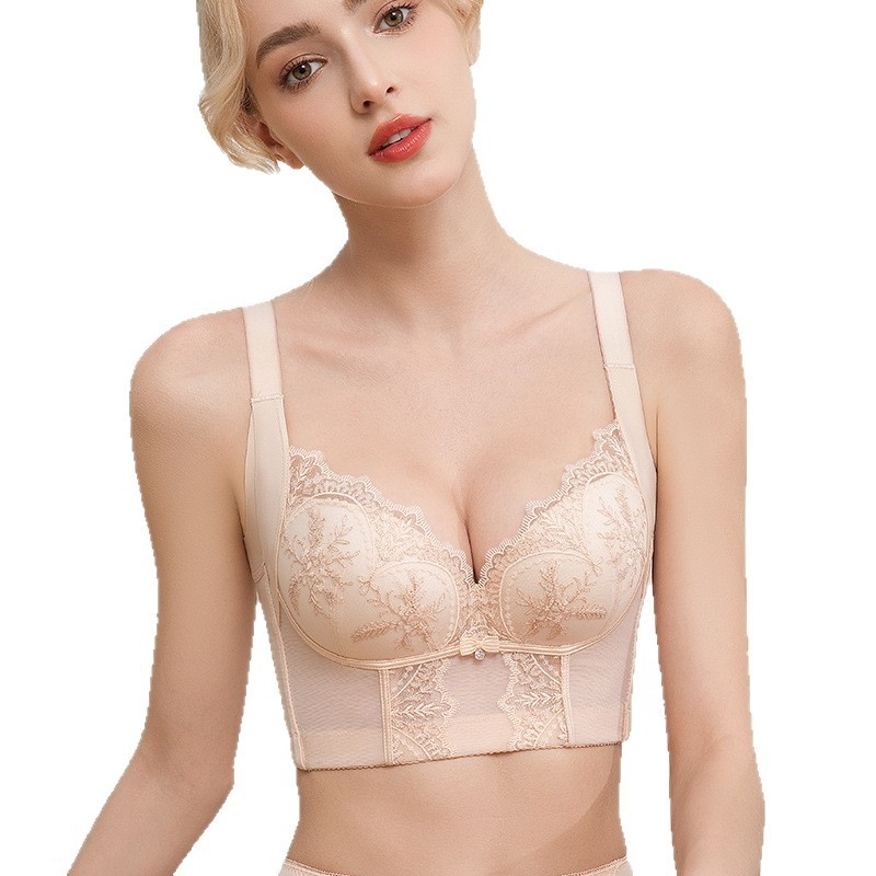 Grudnjak za oblikovanje s 3/4 košarom, najlon/poliamid tkanina, pamuk podstava, bočno podizanje, podesive naramenice