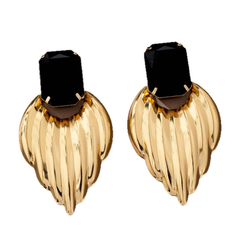 Σκουλαρίκια - Κατασκευασμένα από σίδηρο, γεωμετρικό σχήμα, ηλεκτροπλατινωμένο φινίρισμα, ατσάλινα καρφάκια για τα αυτιά, στυλ παλιού χρήματος