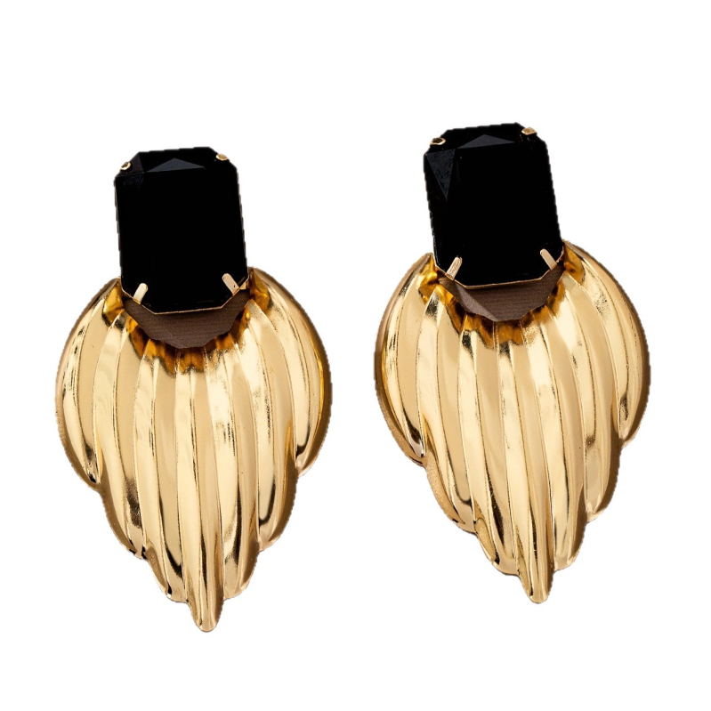 Σκουλαρίκια - Κατασκευασμένα από σίδηρο, γεωμετρικό σχήμα, ηλεκτροπλατινωμένο φινίρισμα, ατσάλινα καρφάκια για τα αυτιά, στυλ παλιού χρήματος