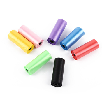 Еднократни PE торбички за отпадъци за домашни любимци, плосък отвор, неразградими