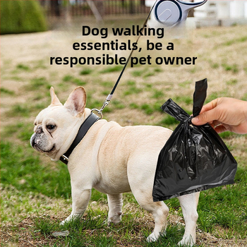 Vrecúška na odpad pre domáce zvieratá, vestový štýl, PE materiál, jednorazové, bežná hrúbka, 50 kusov v balení