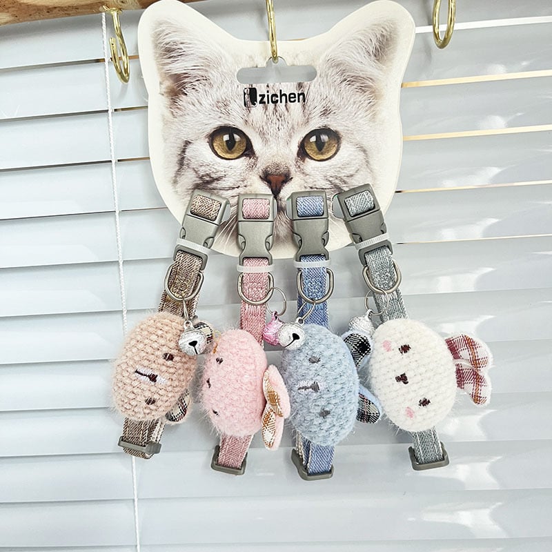 Mačji ogrlica od poliestera s karikaturnim dizajnom