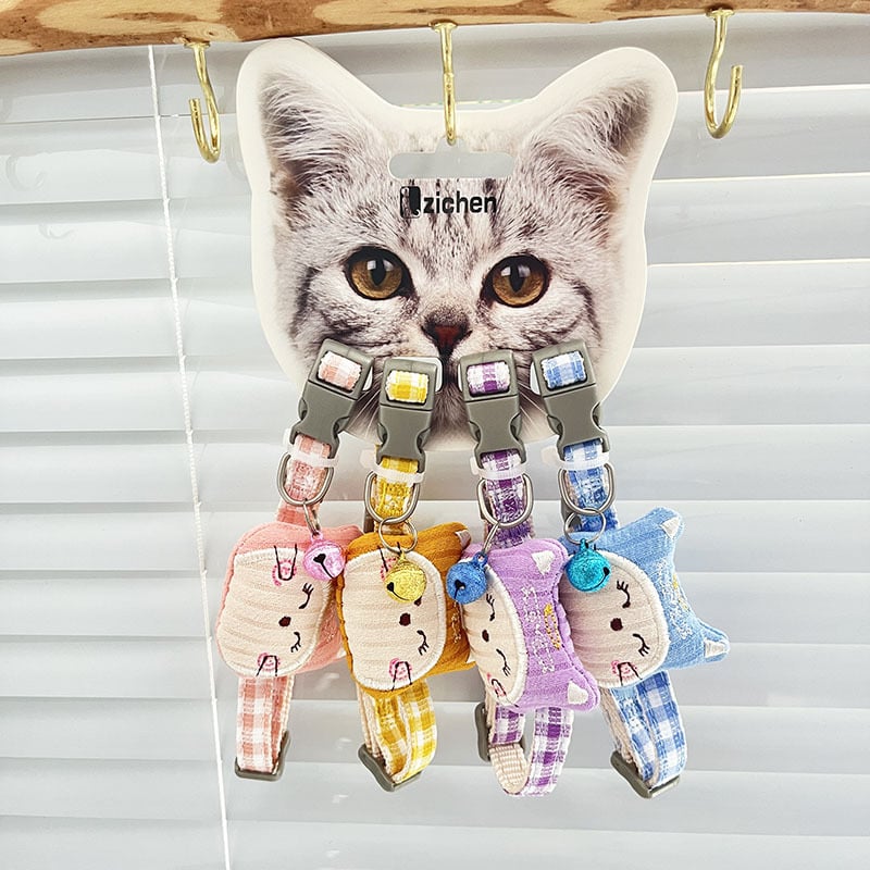 Mačji ogrlica od poliestera s karikaturnim dizajnom