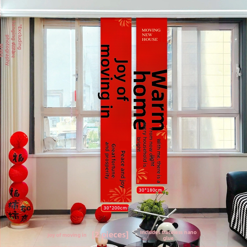 Set dekoracija za novi dom – tekstilne zastavice za ceremoniju useljenja