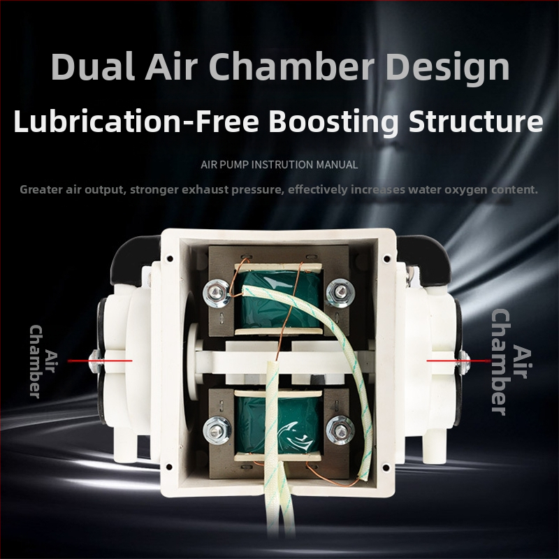Sunsun AC/DC dvostruki aerator za ribnjake, visoka snaga