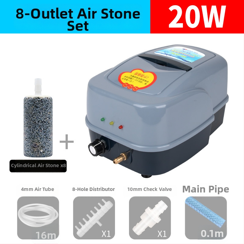 Sunsun AC/DC dvostruki aerator za ribnjake, visoka snaga