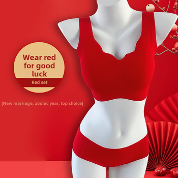 Set grudnjaka za žene s 3/4 košarom, bezšivni oblik, gornji dio tanak, donji deblji, čvrsti dvostruki naramenici, glavni materijal najlon, podstava najlon 70–80%, skuplja, podupire, udoban.