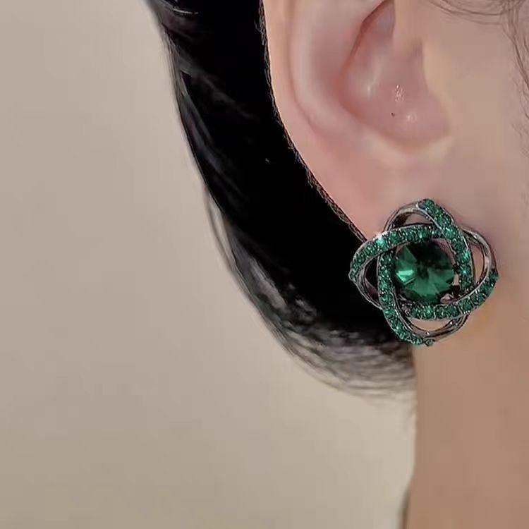 Cercei placare cu aur, electroplată; design inimă, valuri, geometric pentru femei