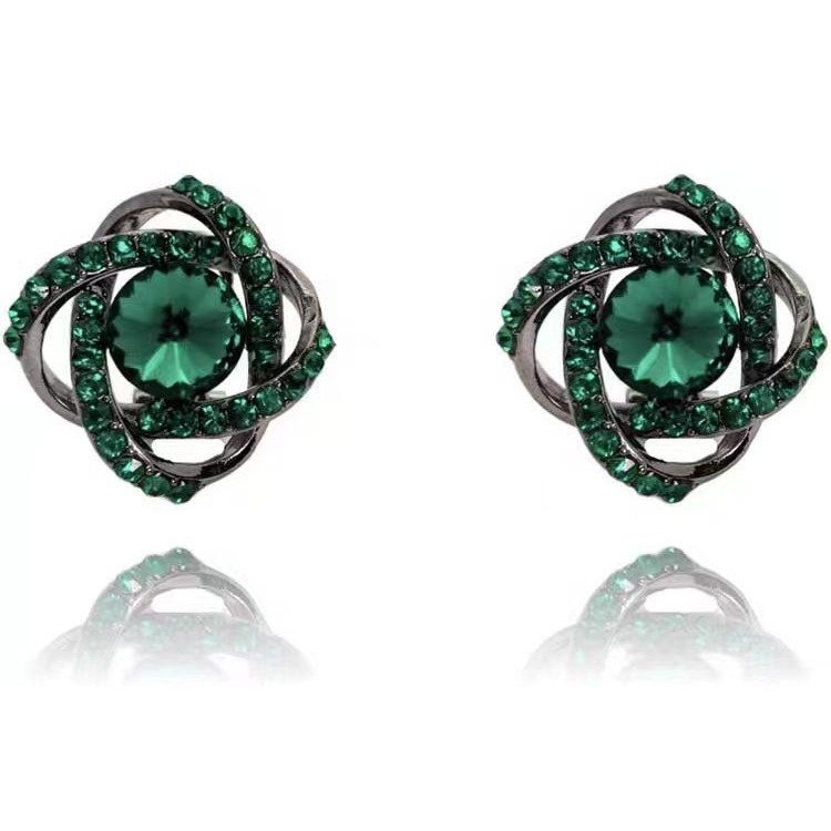 Cercei placare cu aur, electroplată; design inimă, valuri, geometric pentru femei