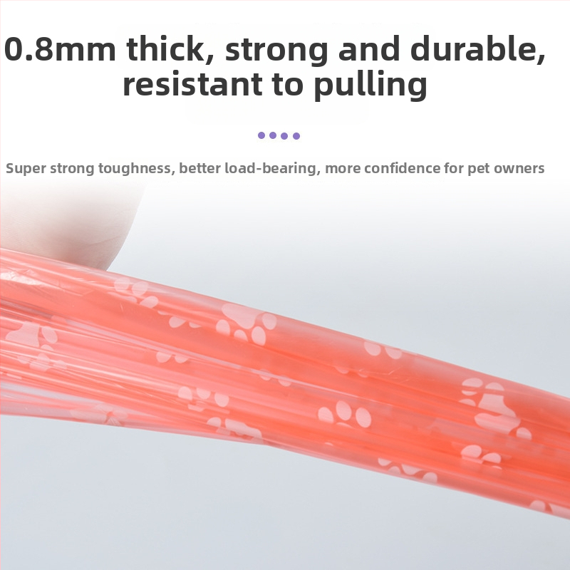 Σακούλες απορριμμάτων κατοικίδιων σε συνεχόμενο ρολό — πλαστικό υλικό, τυπικό πάχος, για σκύλους και γάτες