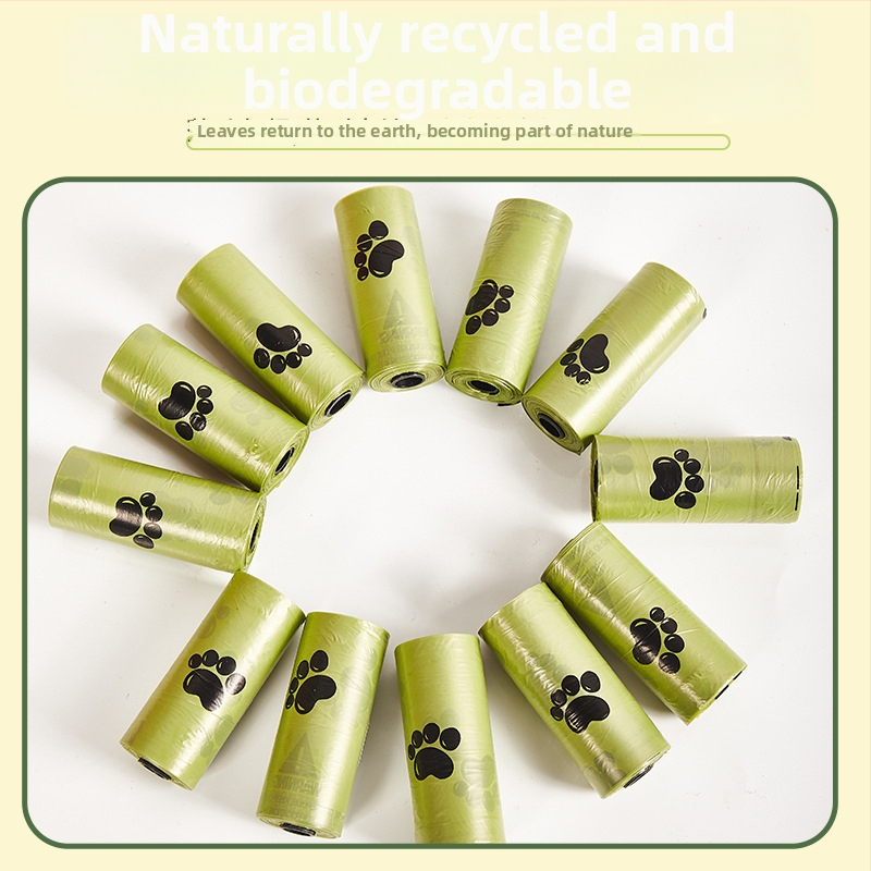 Παχύτερες πλήρως βιοδιασπώμενες σακούλες σκύλων για απορρίμματα κατοικίδίων, με επίπεδο άνοιγμα (HDPE+EPI)