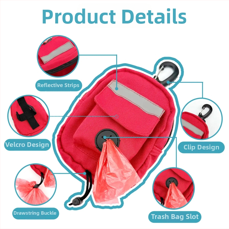 Πολυλειτουργική τσάντα για βόλτες με σκύλο – χειρολαβή, PE υλικό, κανονικού πάχους, μοντέλο k060