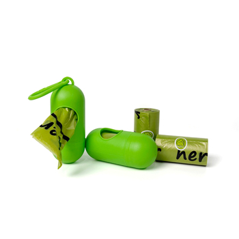 Plastični dispenser vrećica za izmet kućnih ljubimaca – uključuje 4 role i 1 dispenser