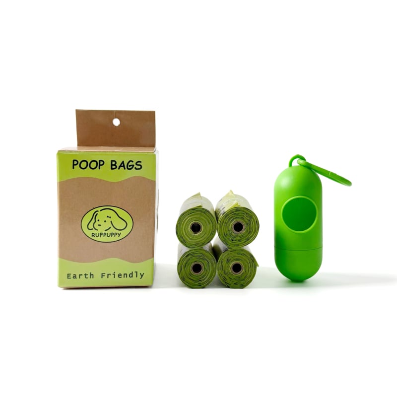 Plastični dispenser vrećica za izmet kućnih ljubimaca – uključuje 4 role i 1 dispenser