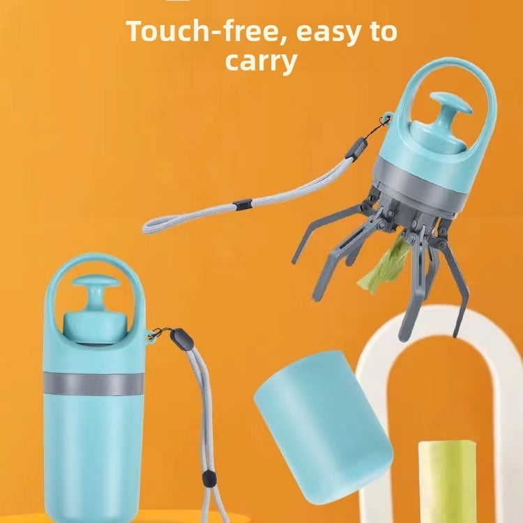 Torbe za izmet kućnih ljubimaca – debeli plast, prijenosne jednokratne vreće, s vanjskim otiskom stopala za šetnju psom, 100 komada