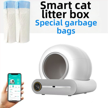 HDPE σακούλες αποβλήτων για κουτί άμμου γάτας, με κορδόνι, ενισχυμένες