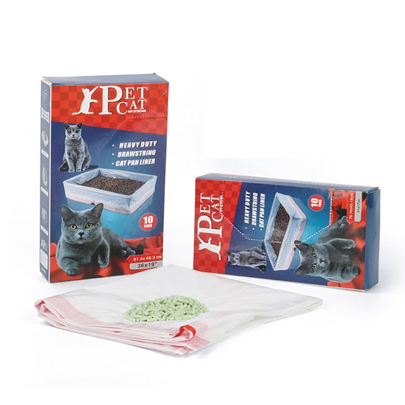 Κάδος γάτας με κορδόνι, liner PE παχυσμένου υλικού, περιλαμβάνεται σακούλα απορριμμάτων