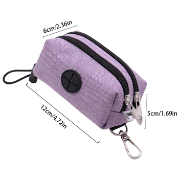 Θήκη-διανομέας σακουλών περιττωμάτων σκύλου Sorado από PE — στιλ με επίπεδο στόμιο, για βόλτες με σκύλους