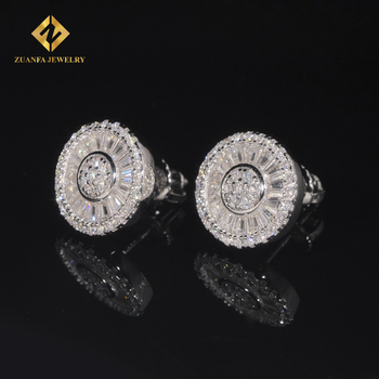 Naušnice od S925 srebra s Moissanitom – geometrijski oblik – rez: osam srca i osam strijela – proljeće 2025 izlazak