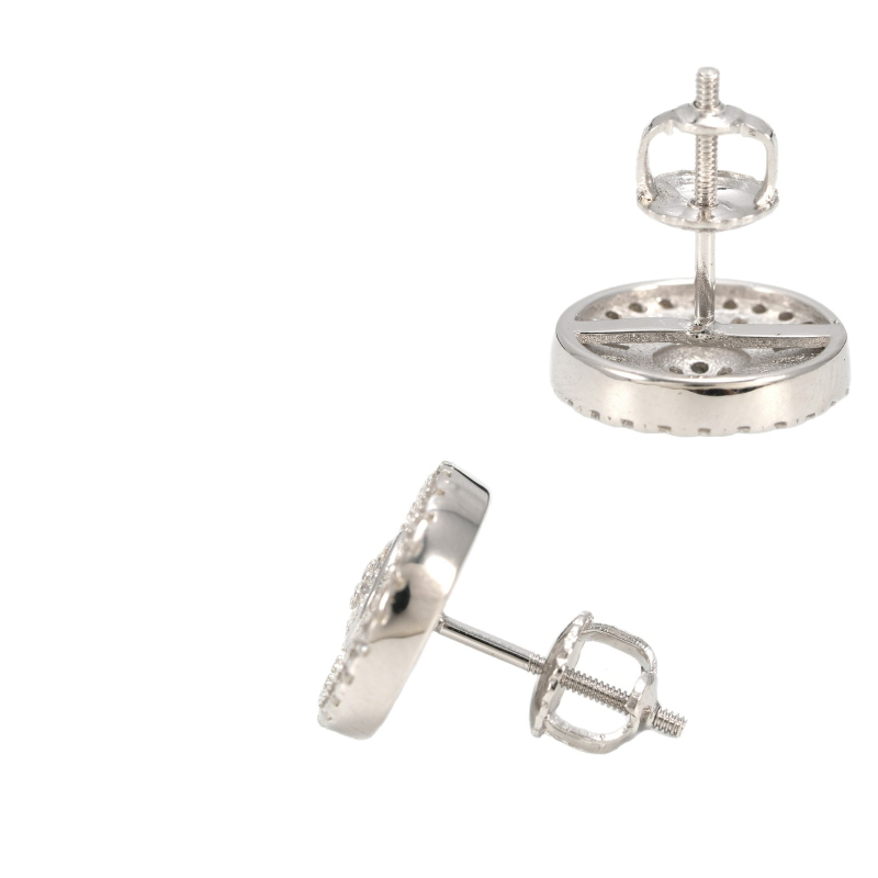 Naušnice od S925 srebra s Moissanitom – geometrijski oblik – rez: osam srca i osam strijela – proljeće 2025 izlazak