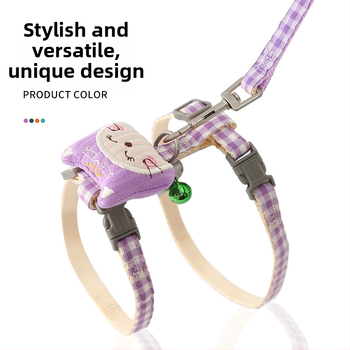 Prilagodljiv mačji harnes s kaišem – pogodan za mačke i male pse (Materijal: Drugo; Podrijetlo: Zhejiang; Uvezeno: Ne; Šifra proizvoda: zs-0423)