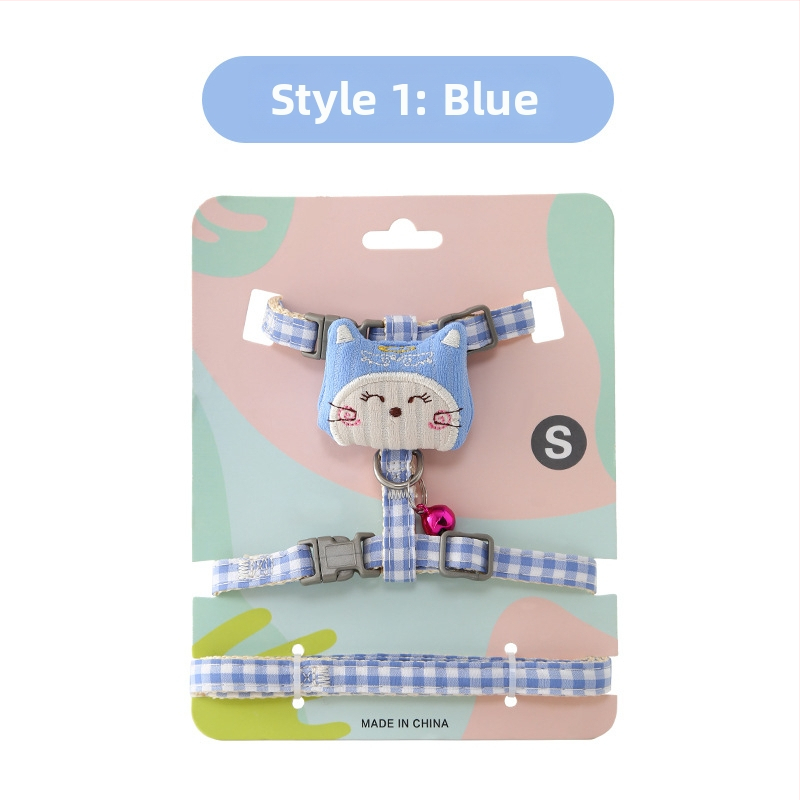 Prilagodljiv mačji harnes s kaišem – pogodan za mačke i male pse (Materijal: Drugo; Podrijetlo: Zhejiang; Uvezeno: Ne; Šifra proizvoda: zs-0423)