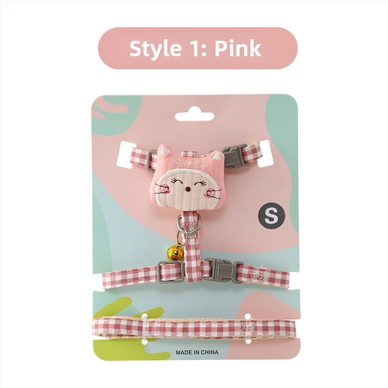 Prilagodljiv mačji harnes s kaišem – pogodan za mačke i male pse (Materijal: Drugo; Podrijetlo: Zhejiang; Uvezeno: Ne; Šifra proizvoda: zs-0423)