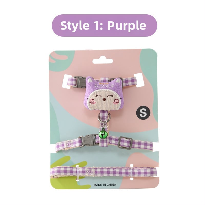 Prilagodljiv mačji harnes s kaišem – pogodan za mačke i male pse (Materijal: Drugo; Podrijetlo: Zhejiang; Uvezeno: Ne; Šifra proizvoda: zs-0423)