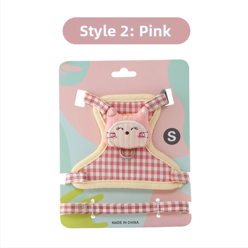 Prilagodljiv mačji harnes s kaišem – pogodan za mačke i male pse (Materijal: Drugo; Podrijetlo: Zhejiang; Uvezeno: Ne; Šifra proizvoda: zs-0423)