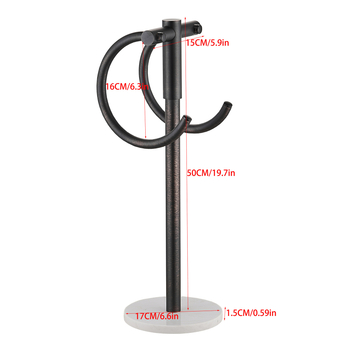 Stojeći držač za ručnike od nehrđajućeg čelika, brušeni završetak, set od dva komada, moderan minimalistički stil, marka Chuangzhe