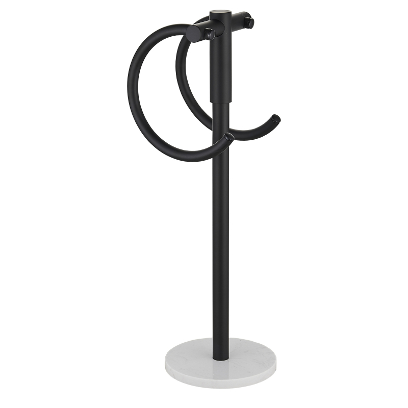 Stojeći držač za ručnike od nehrđajućeg čelika, brušeni završetak, set od dva komada, moderan minimalistički stil, marka Chuangzhe